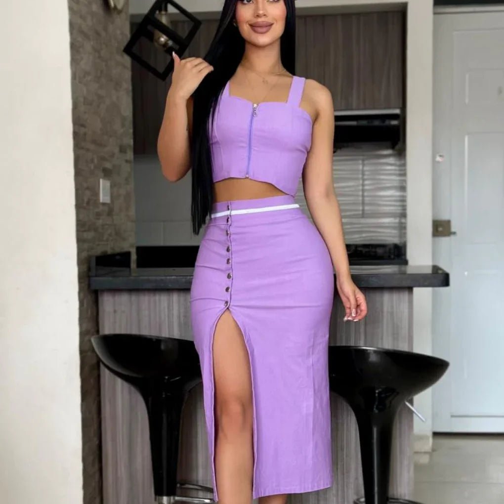 Conjunto Falda Y Blusa 2132 - Tienda Kalvo - Envío Gratis Colombia