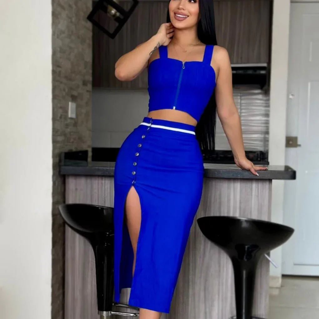 Conjunto Falda Y Blusa 2132 - Tienda Kalvo - Envío Gratis Colombia