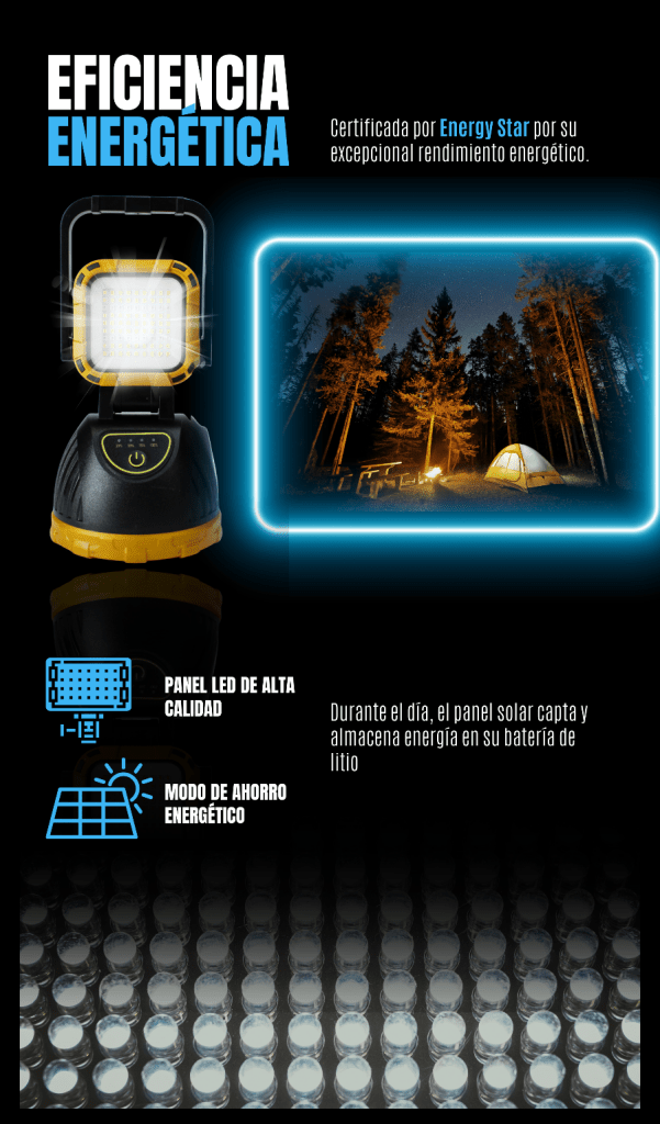 Linterna Para Camping Carga Solar Y Usb - Tienda Kalvo - Envío Gratis Colombia